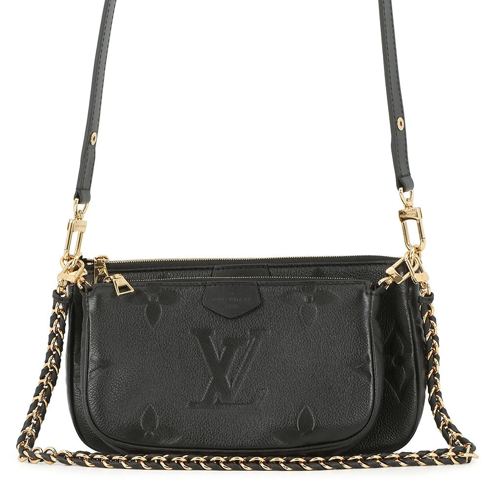 Louis Vuitton Shoulder Bag Monogram Empreinte Multi Pochette Accessoires Black